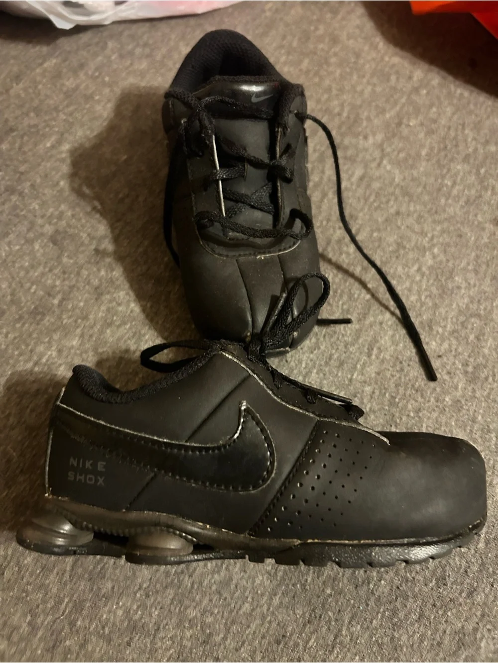 Nike Kids Black Shox Sneakers